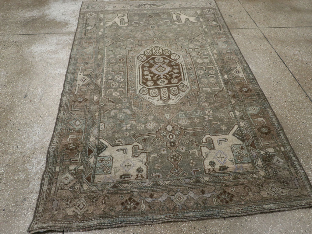 Antique Persian Kurdish Accent Rug, No.32001 - Gss