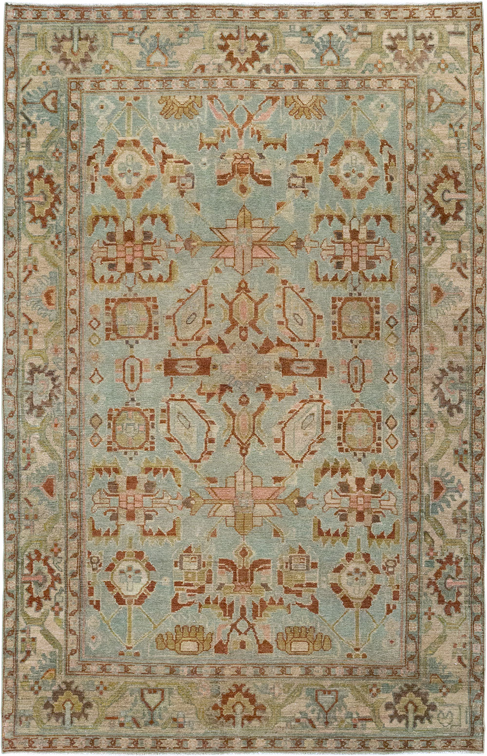 Vintage Persian Malayer Accent Rug, No.32002 - Gss