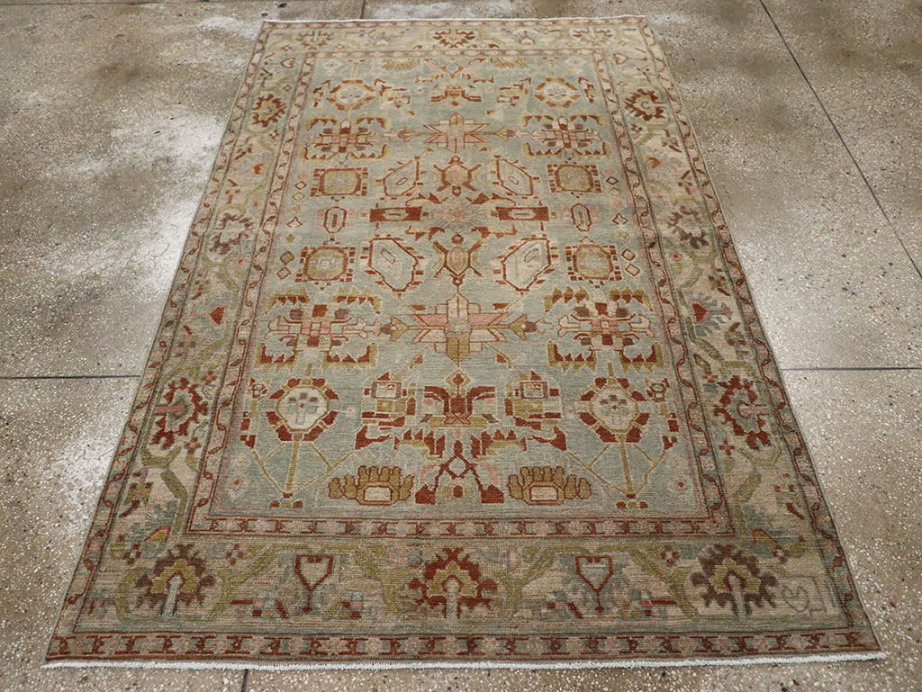 Vintage Persian Malayer Accent Rug, No.32002 - Gss