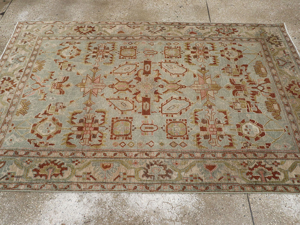 Vintage Persian Malayer Accent Rug, No.32002 - Gss