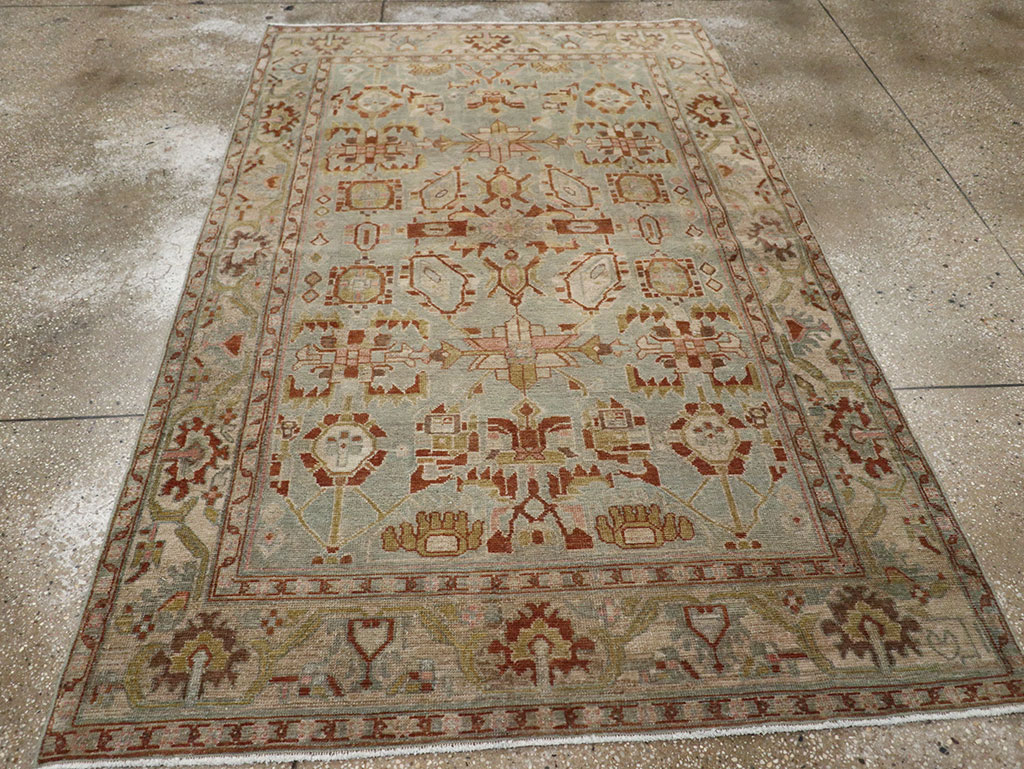Vintage Persian Malayer Accent Rug, No.32002 - Gss