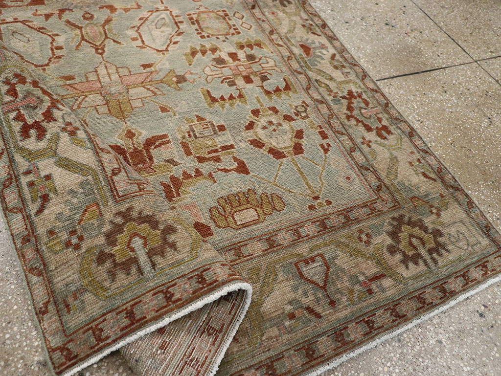 Vintage Persian Malayer Accent Rug, No.32002 - Gss