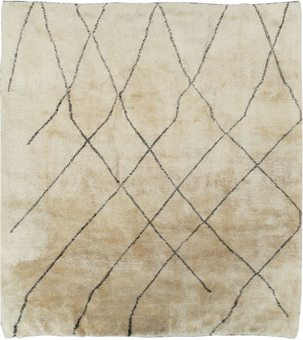Modern Moroccan Square Room Size Carpet, No.32008 - Gss