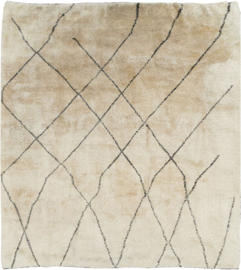 Modern Moroccan Square Room Size Carpet, No.32008 - Gss