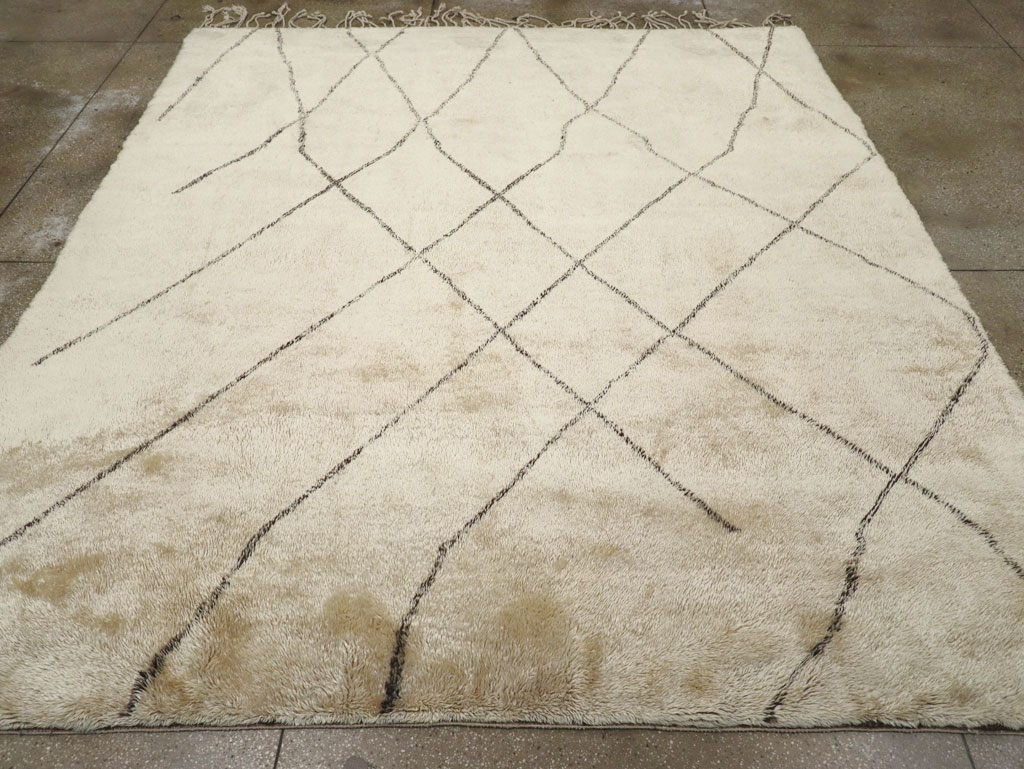 Modern Moroccan Square Room Size Carpet, No.32008 - Gss