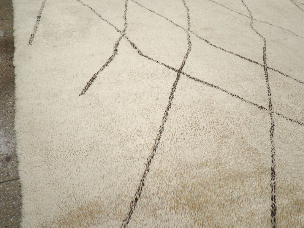 Modern Moroccan Square Room Size Carpet, No.32008 - Gss