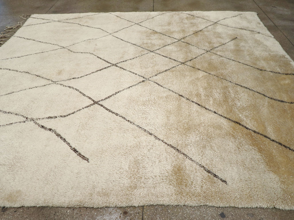 Modern Moroccan Square Room Size Carpet, No.32008 - Gss