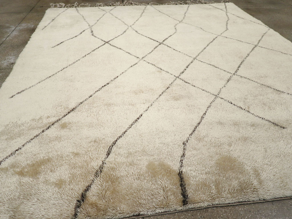 Modern Moroccan Square Room Size Carpet, No.32008 - Gss