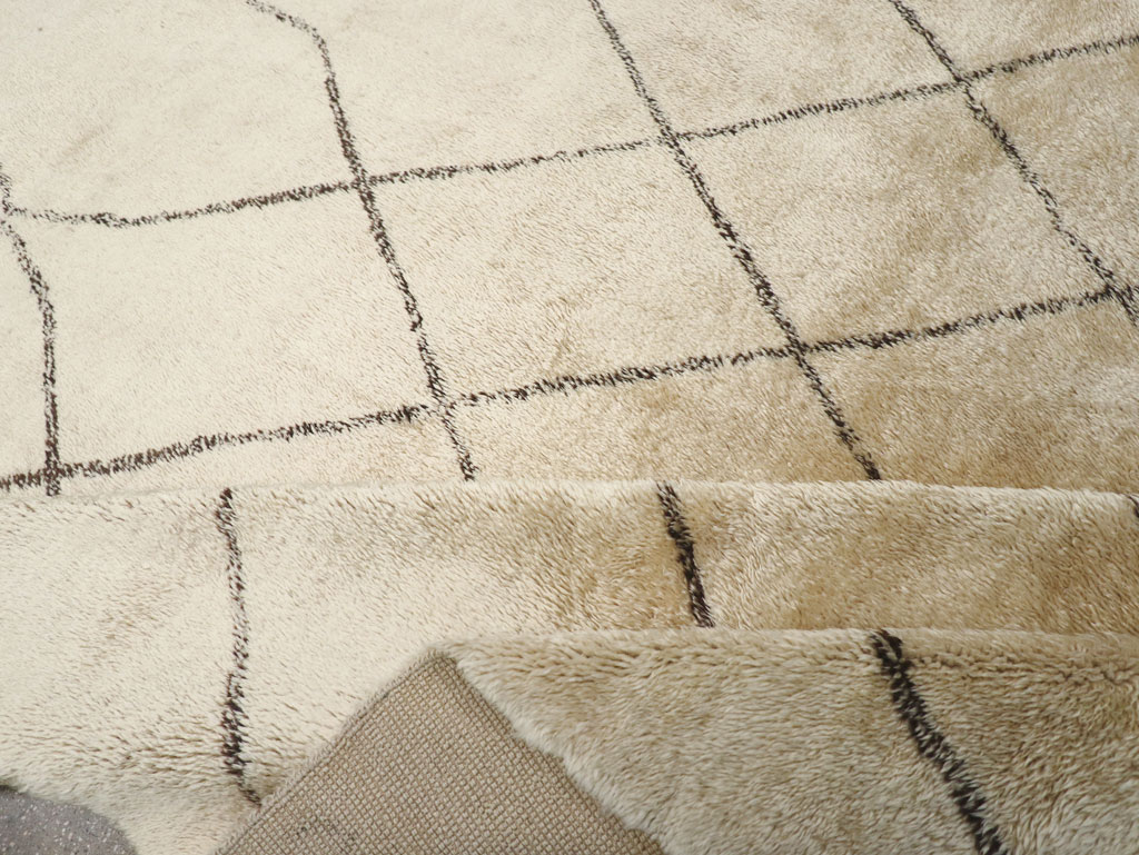 Modern Moroccan Square Room Size Carpet, No.32008 - Gss