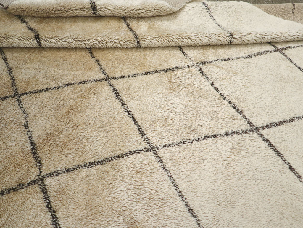 Modern Moroccan Square Room Size Carpet, No.32008 - Gss