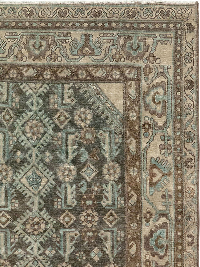 Vintage Persian Malayer Throw Rug, No.32013 - Gss