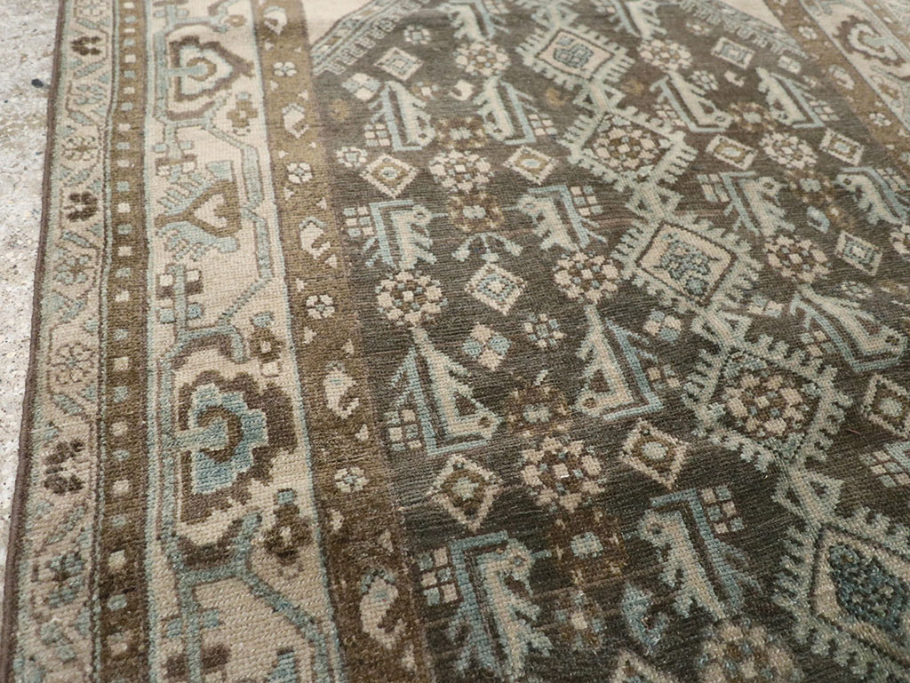 Vintage Persian Malayer Throw Rug, No.32013 - Gss