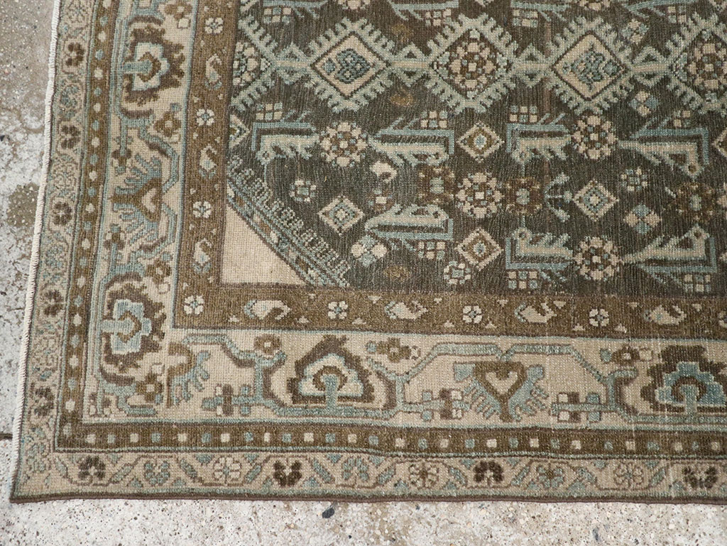 Vintage Persian Malayer Throw Rug, No.32013 - Gss