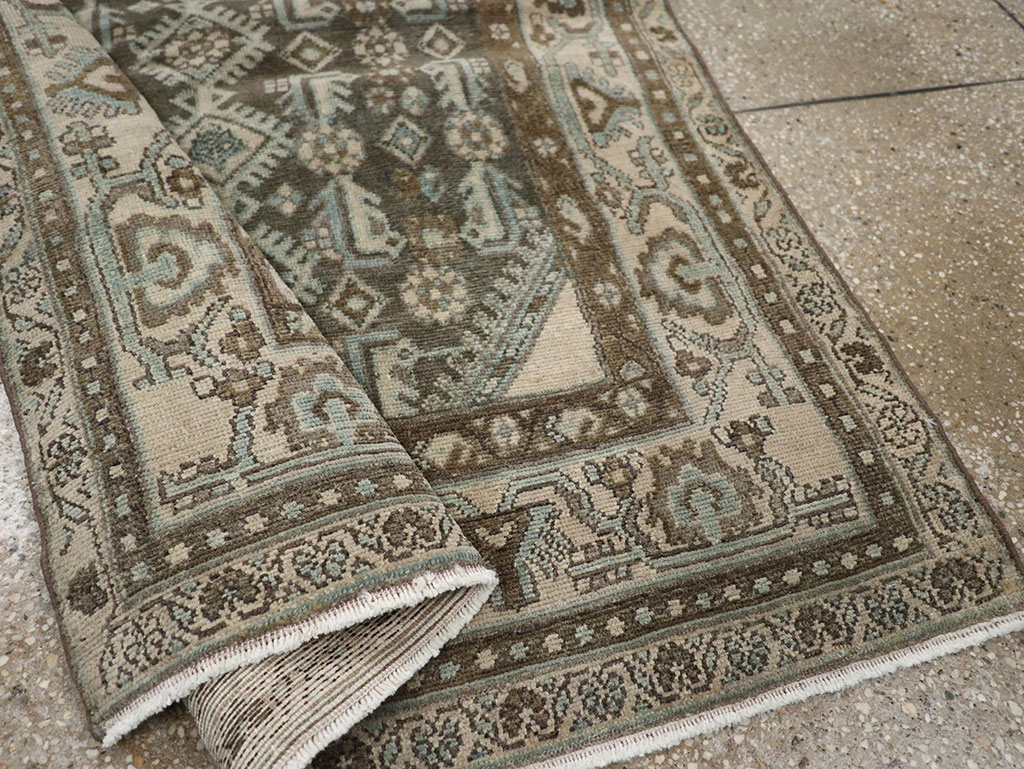 Vintage Persian Malayer Throw Rug, No.32013 - Gss