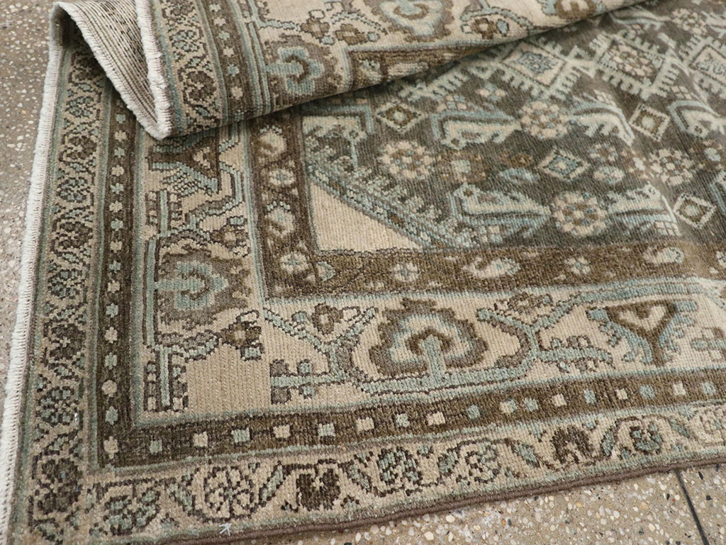 Vintage Persian Malayer Throw Rug, No.32013 - Gss