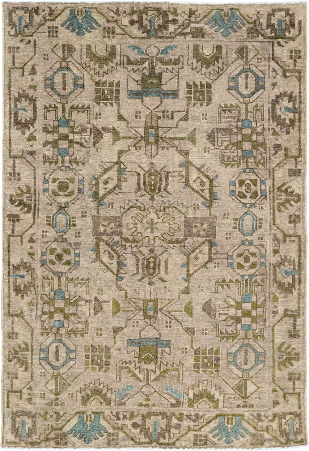 Vintage Persian Malayer Throw Rug (Pair: 1 of 2), No.32016 - Gss