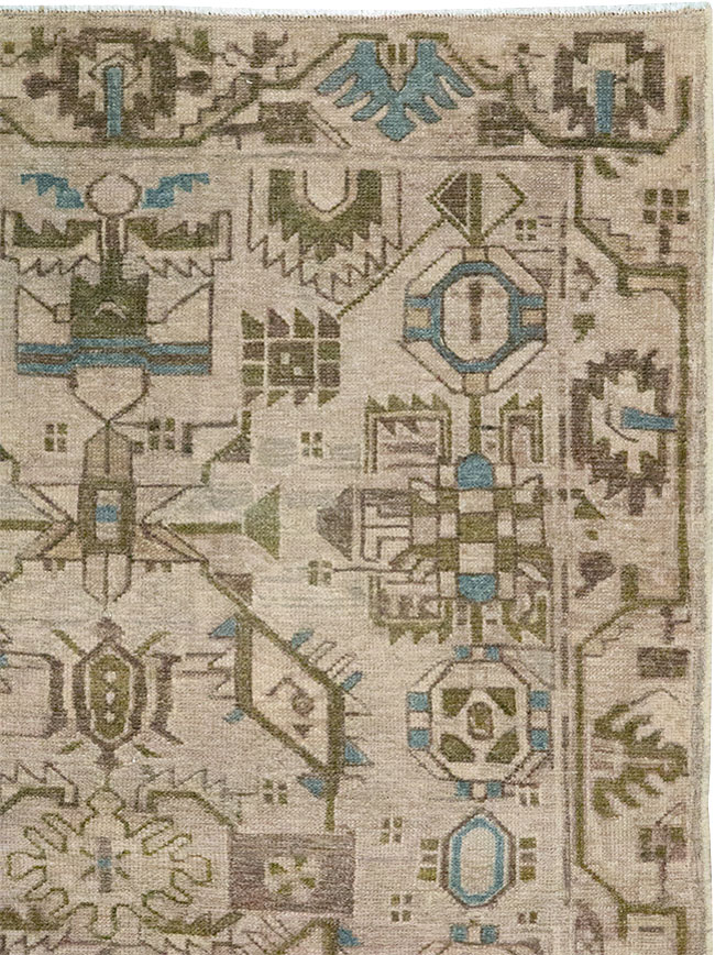 Vintage Persian Malayer Throw Rug (Pair: 1 of 2), No.32016 - Gss