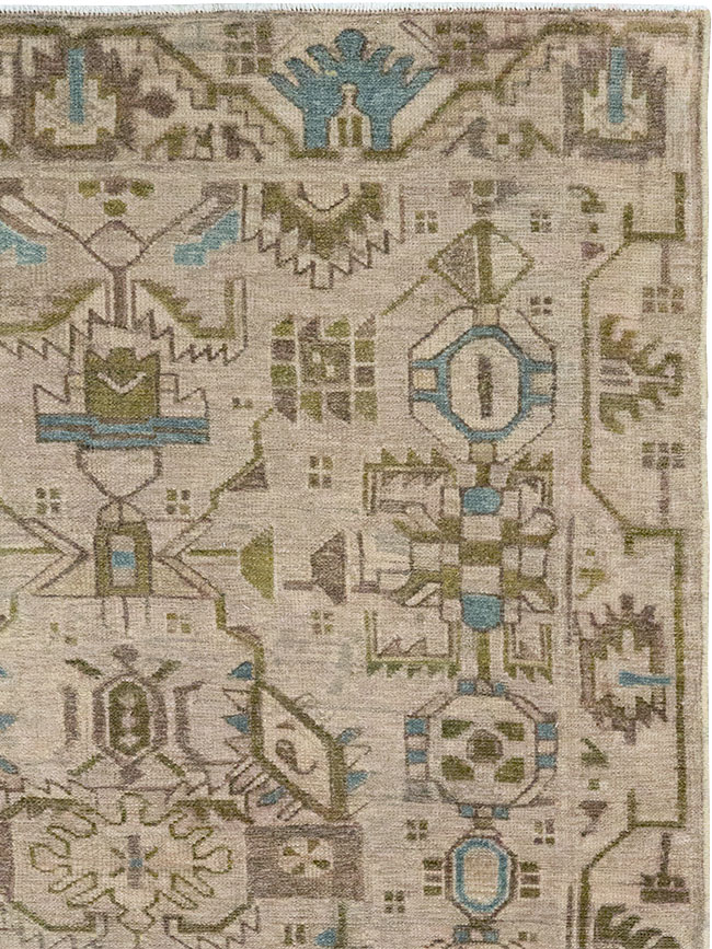 Vintage Persian Malayer Throw Rug (Pair: 1 of 2), No.32016 - Gss