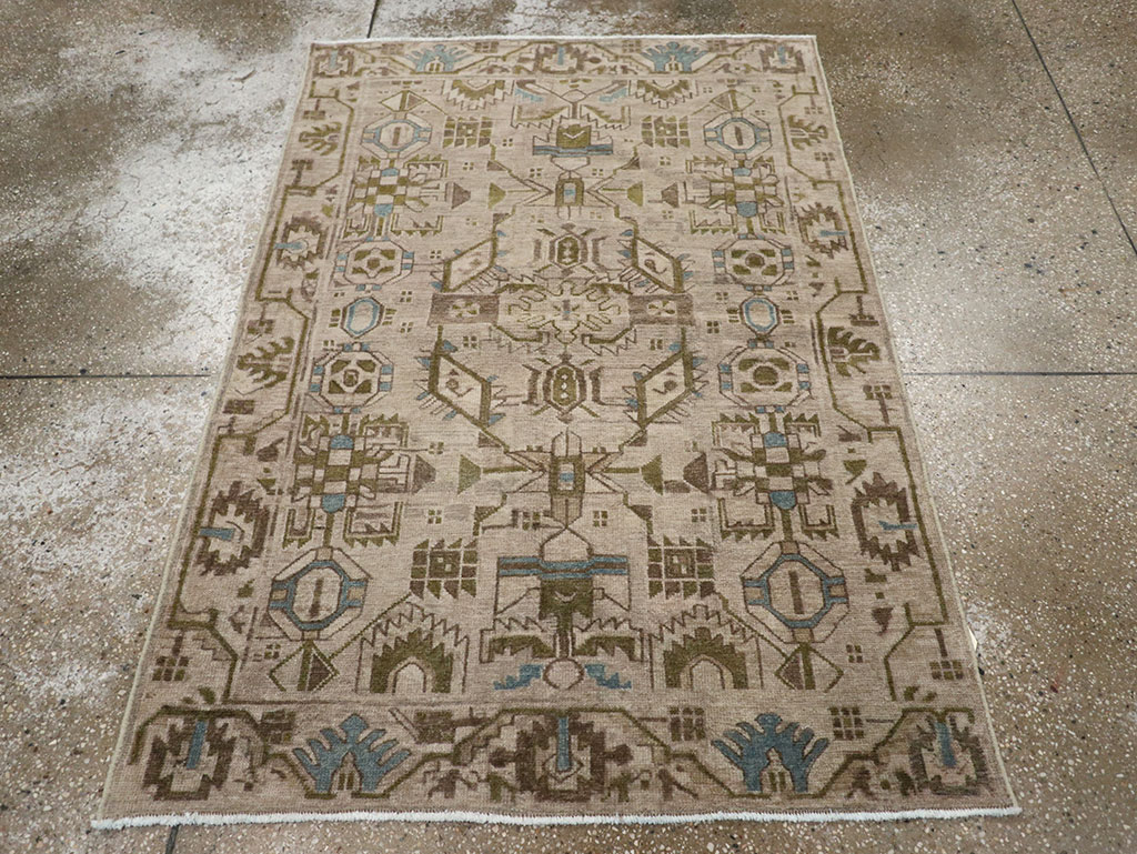 Vintage Persian Malayer Throw Rug (Pair: 1 of 2), No.32016 - Gss
