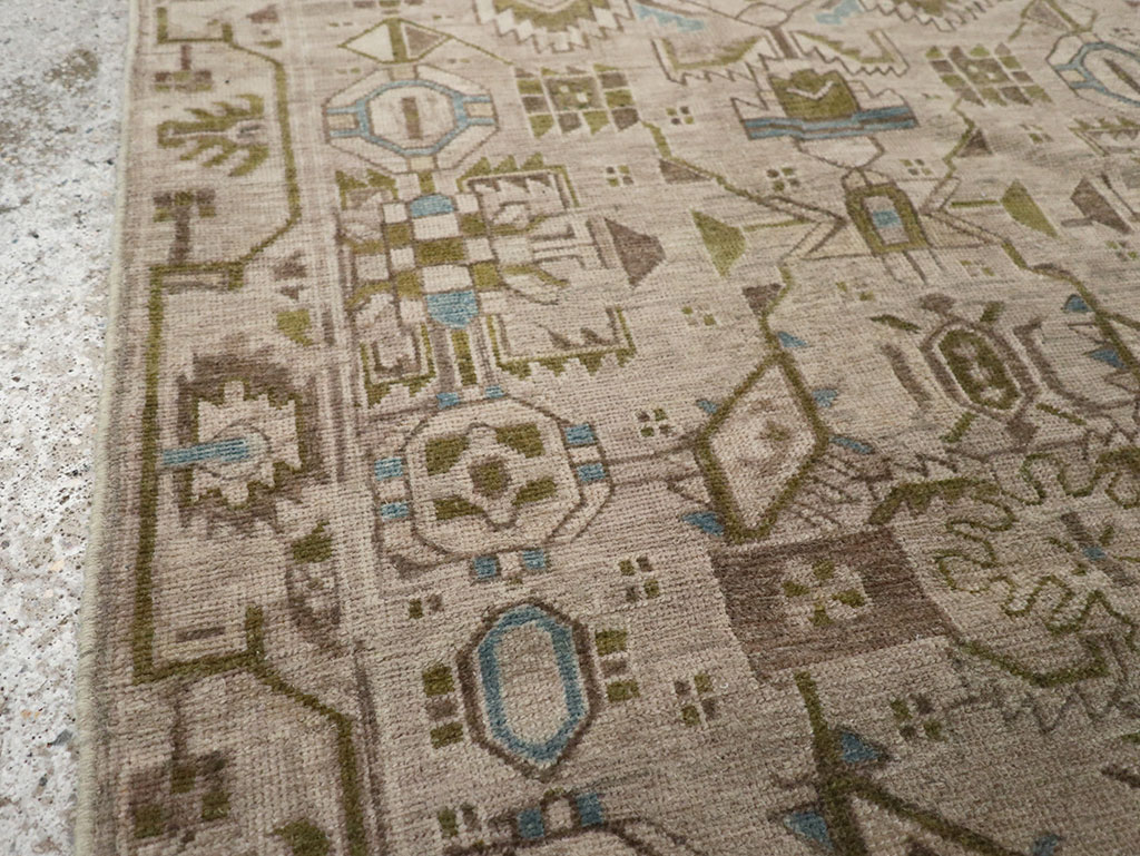 Vintage Persian Malayer Throw Rug (Pair: 1 of 2), No.32016 - Gss