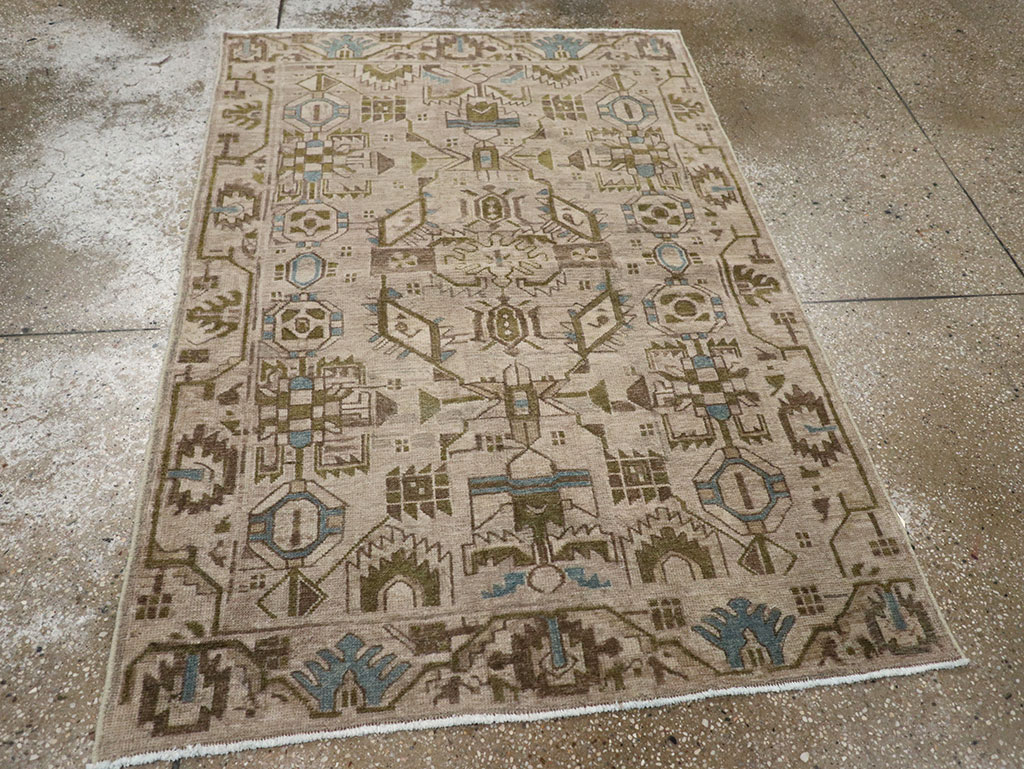 Vintage Persian Malayer Throw Rug (Pair: 1 of 2), No.32016 - Gss