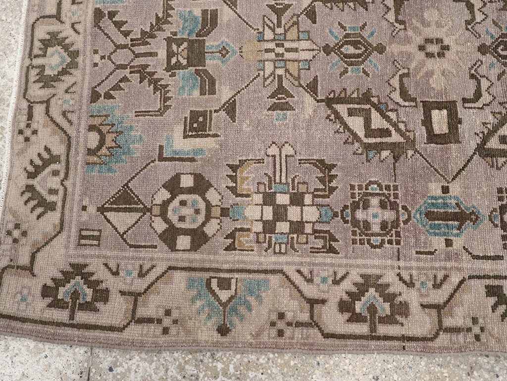 Vintage Persian Malayer Throw Rug, No.32017 - Gss