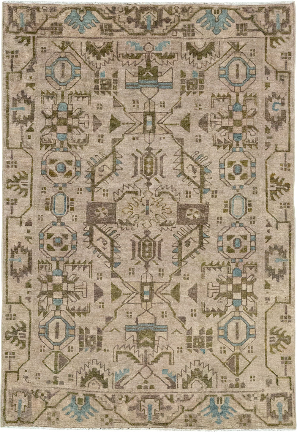 Vintage Persian Malayer Throw Rug (Pair: 2 of 2), No.32018 - Gss