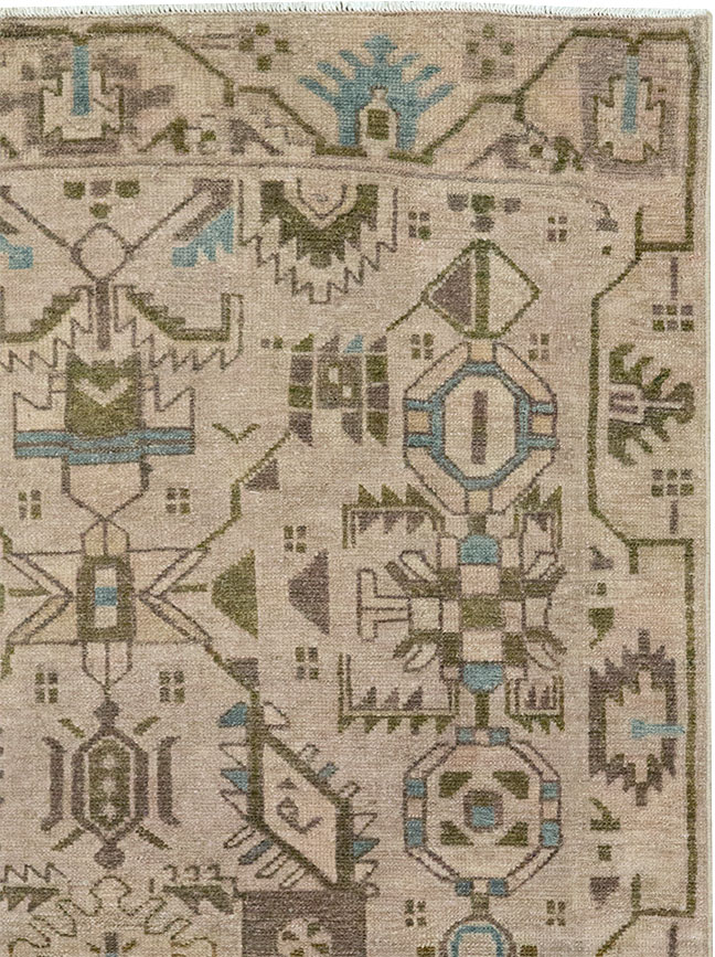 Vintage Persian Malayer Throw Rug (Pair: 2 of 2), No.32018 - Gss