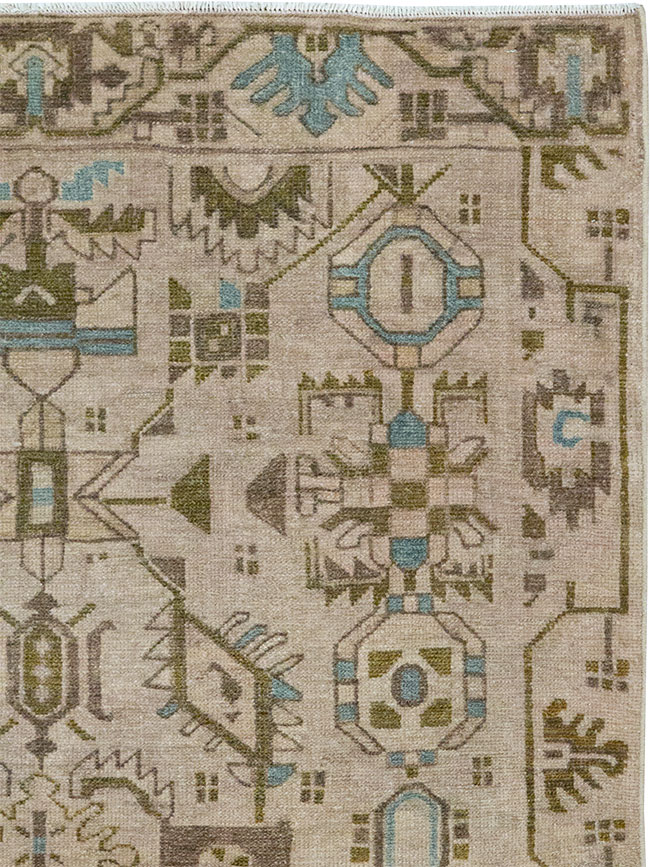 Vintage Persian Malayer Throw Rug (Pair: 2 of 2), No.32018 - Gss