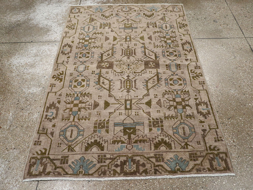 Vintage Persian Malayer Throw Rug (Pair: 2 of 2), No.32018 - Gss