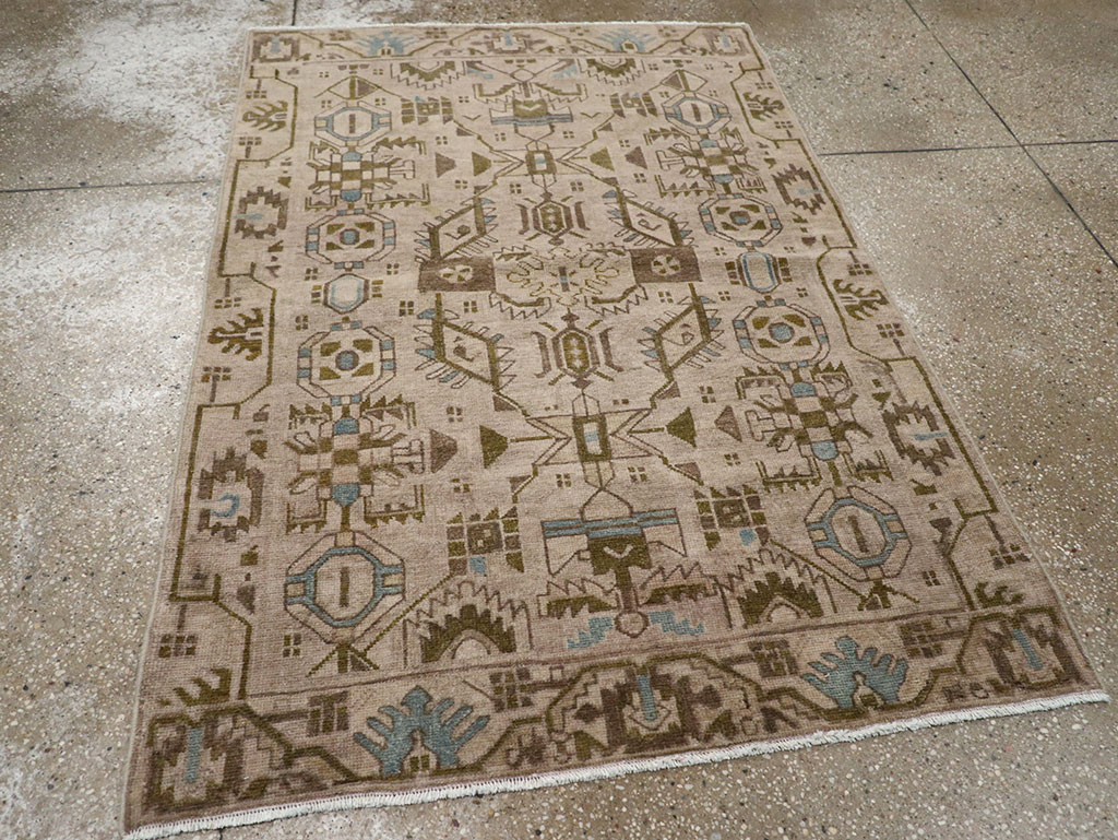 Vintage Persian Malayer Throw Rug (Pair: 2 of 2), No.32018 - Gss