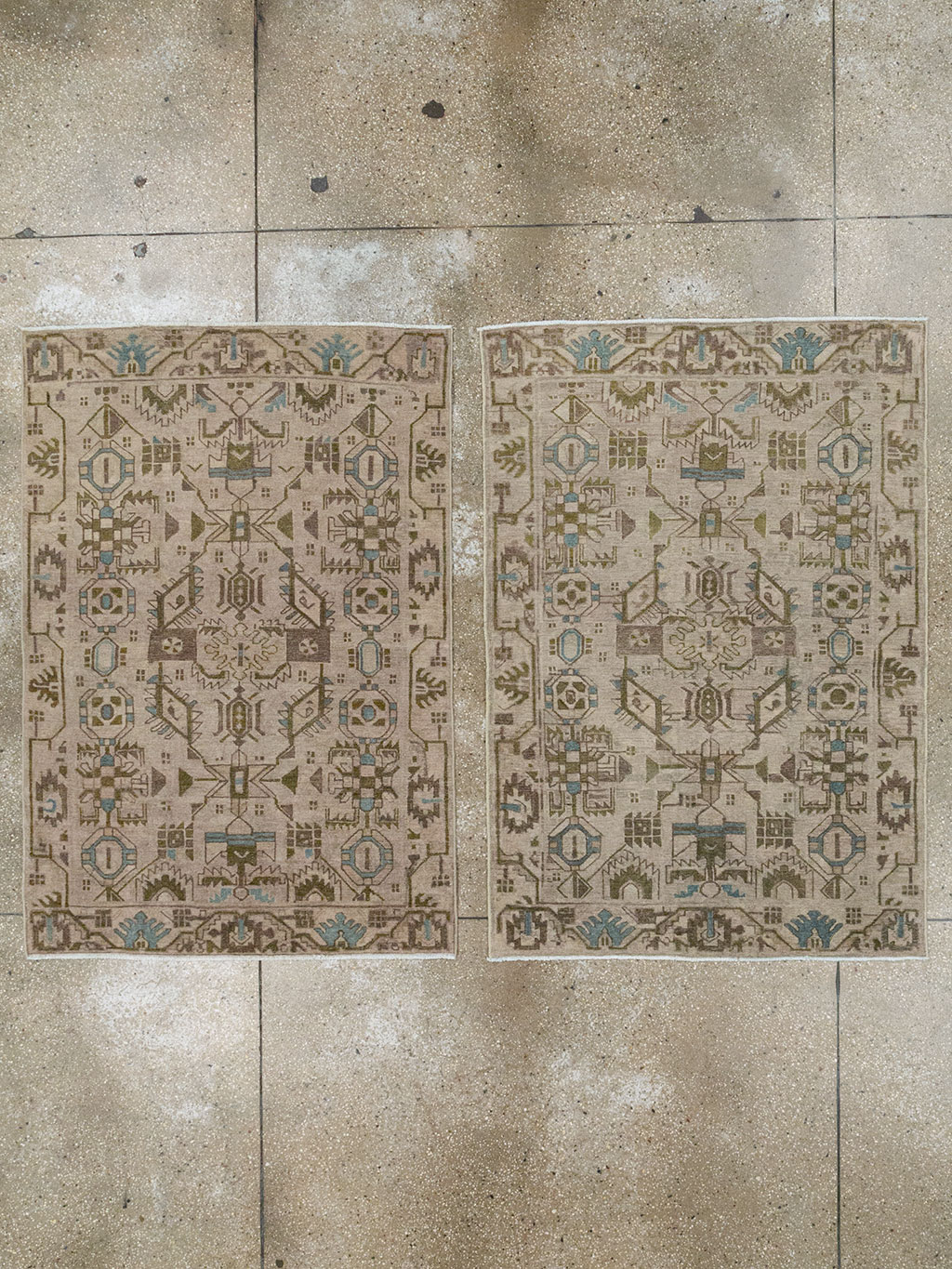 Vintage Persian Malayer Throw Rug (Pair: 2 of 2), No.32018 - Gss
