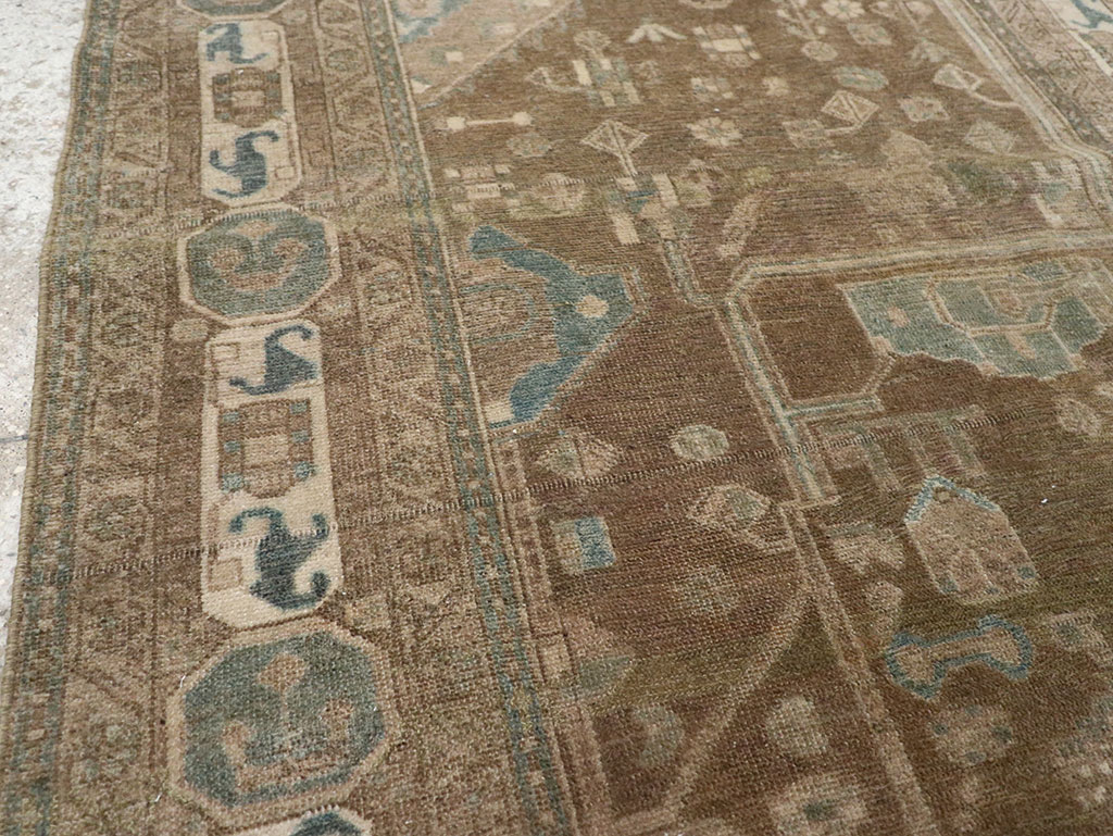 Vintage Persian Malayer Accent Rug, No.32019 - Gss