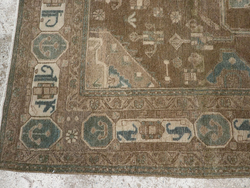 Vintage Persian Malayer Accent Rug, No.32019 - Gss