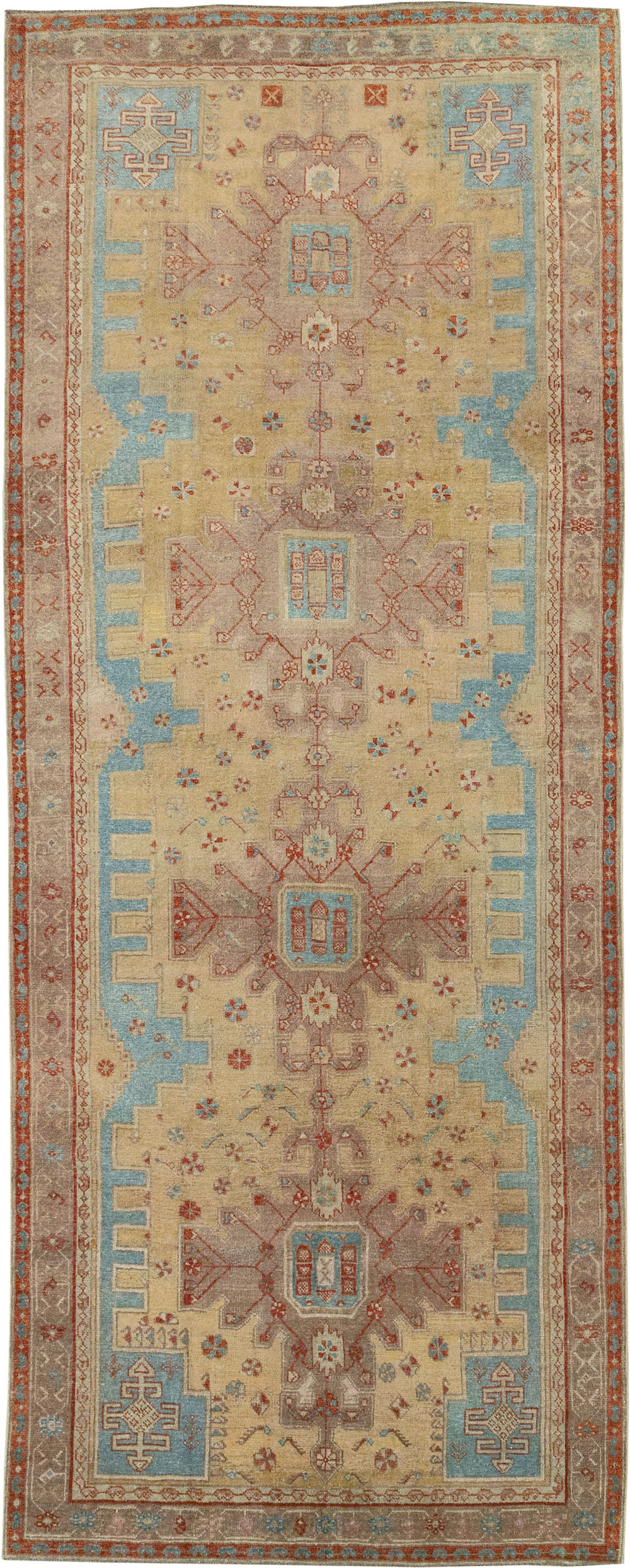 Vintage Persian Kurdish Runner, No.32022 - Gss