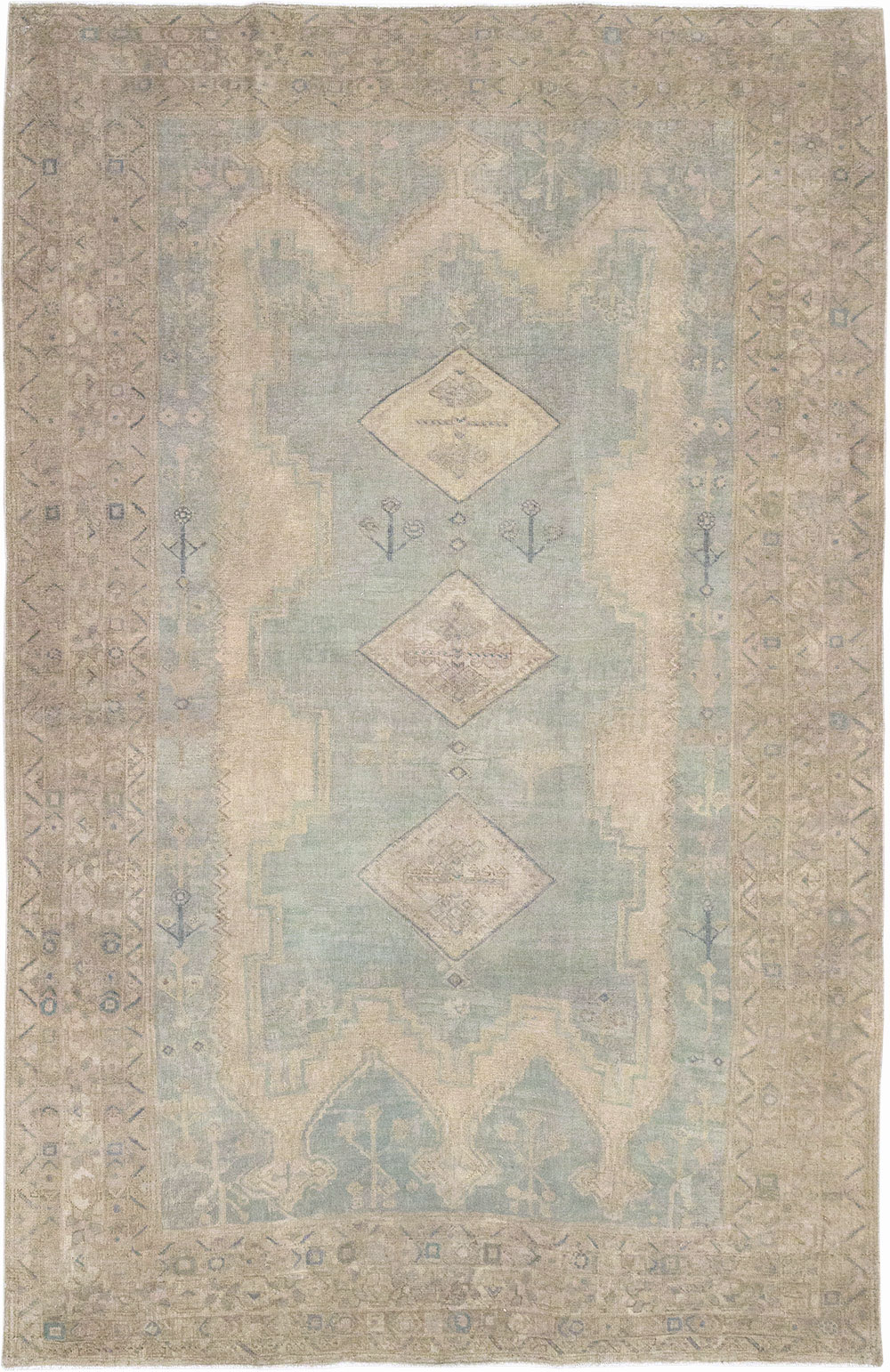 Vintage Persian Afshar Accent Rug, No.32025 - Gss