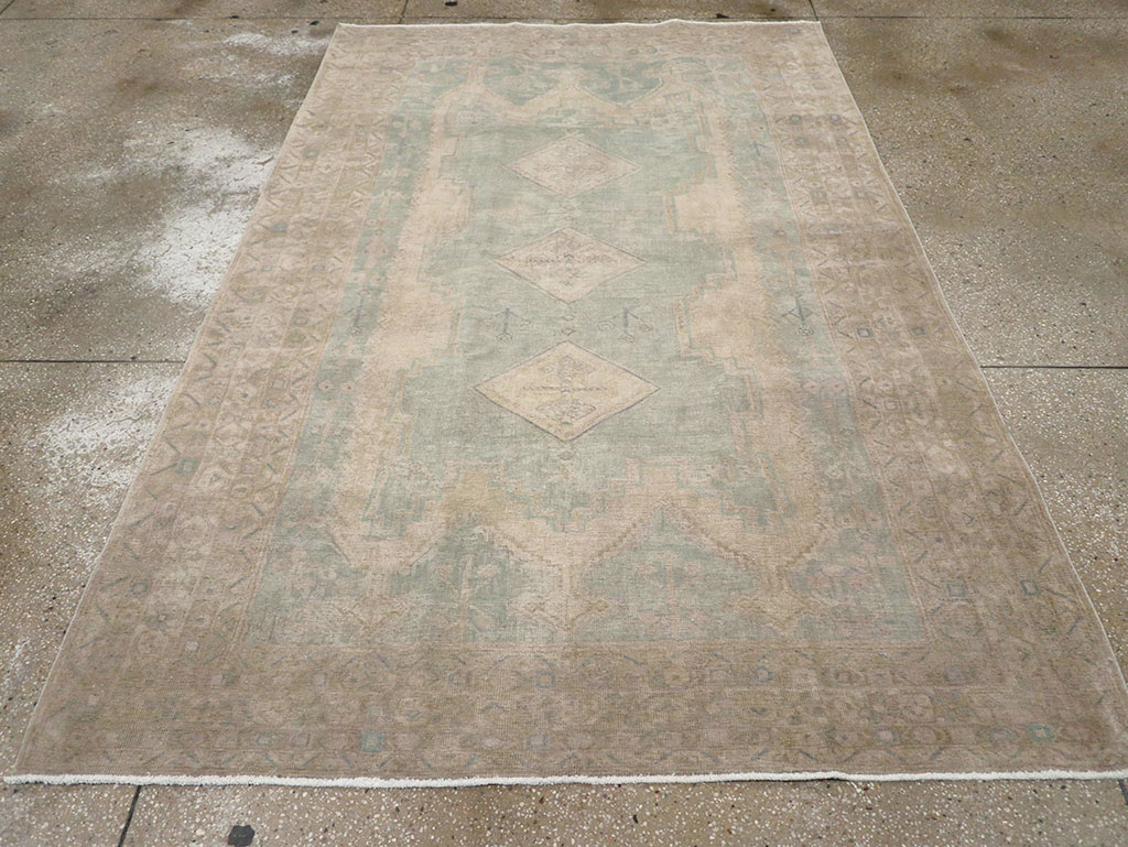 Vintage Persian Afshar Accent Rug, No.32025 - Gss