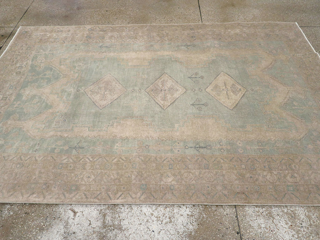 Vintage Persian Afshar Accent Rug, No.32025 - Gss