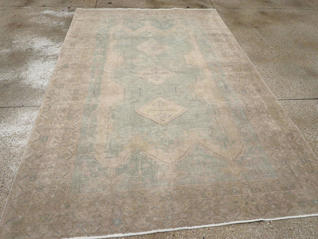 Vintage Persian Afshar Accent Rug, No.32025 - Gss