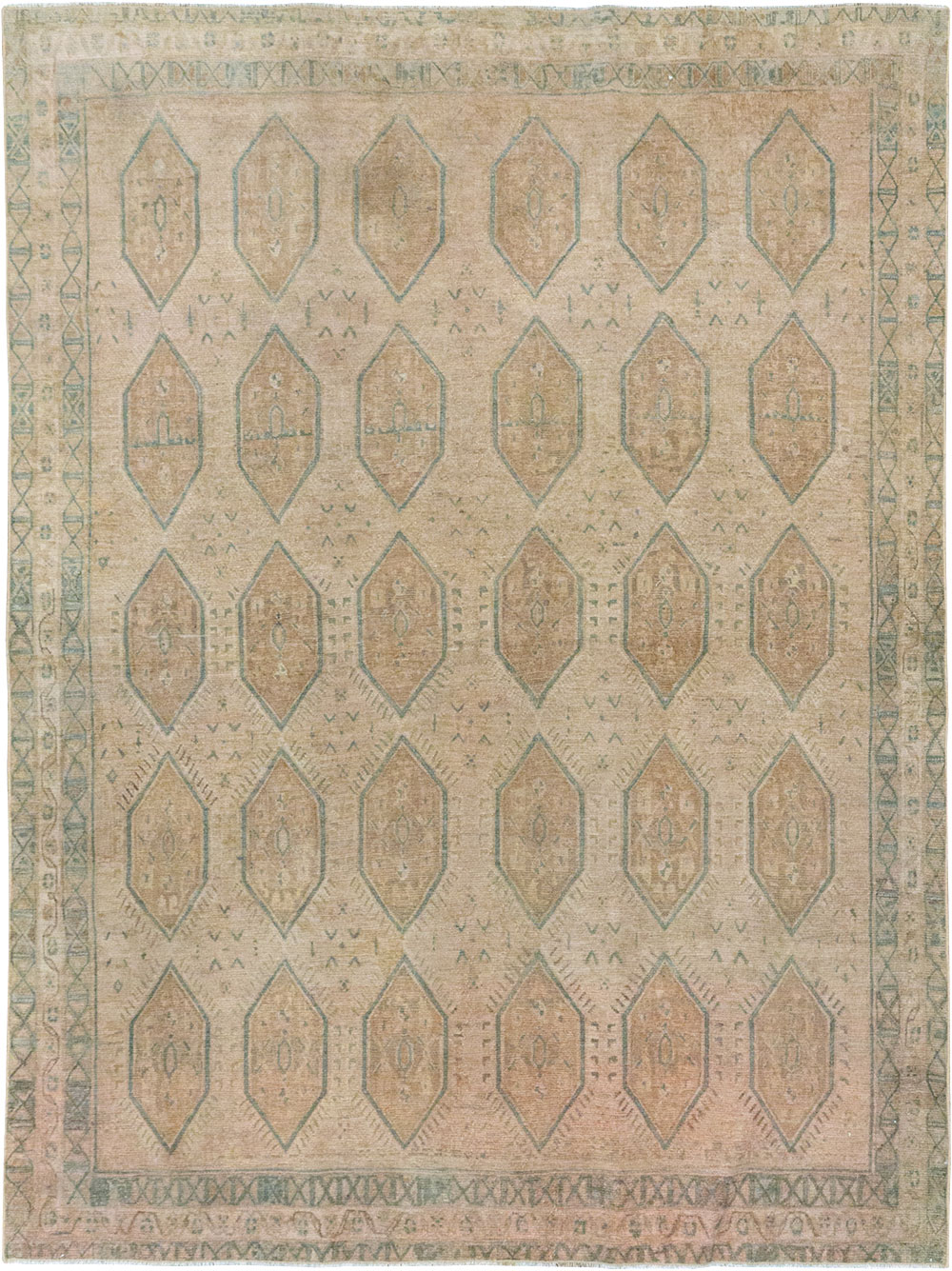 Vintage Persian Afshar Accent Rug, No.32026 - Gss