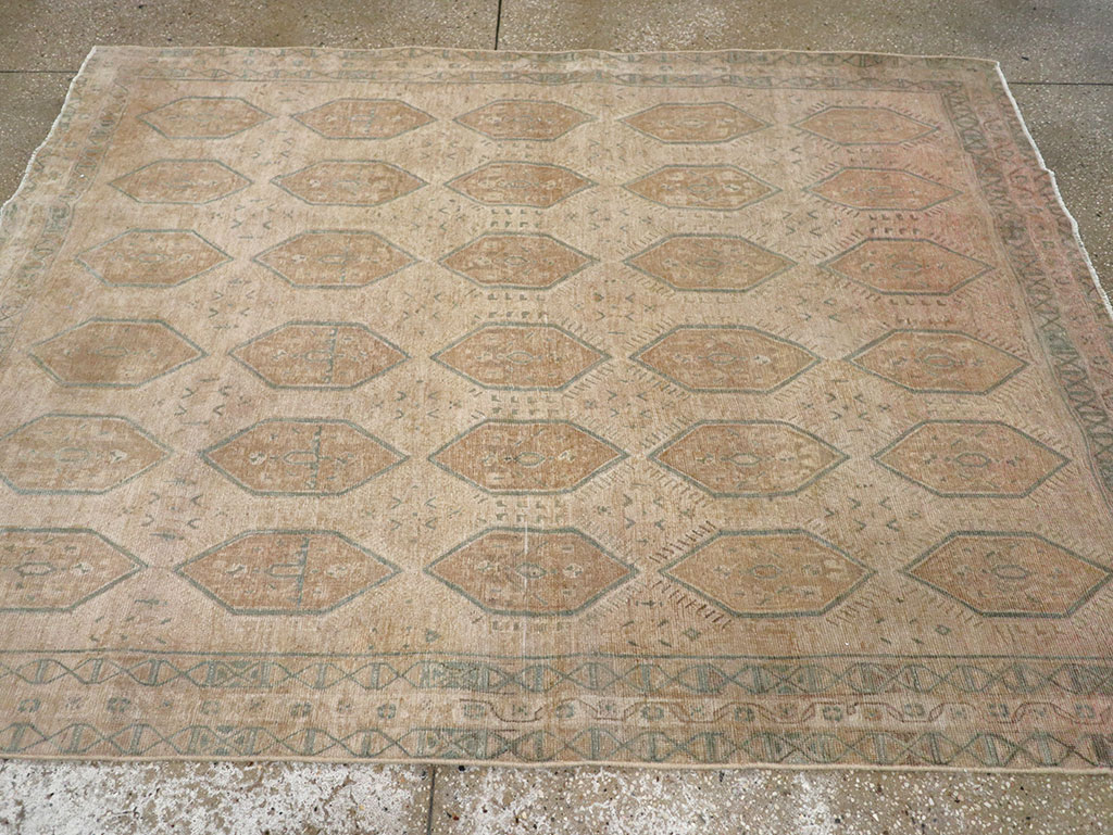 Vintage Persian Afshar Accent Rug, No.32026 - Gss