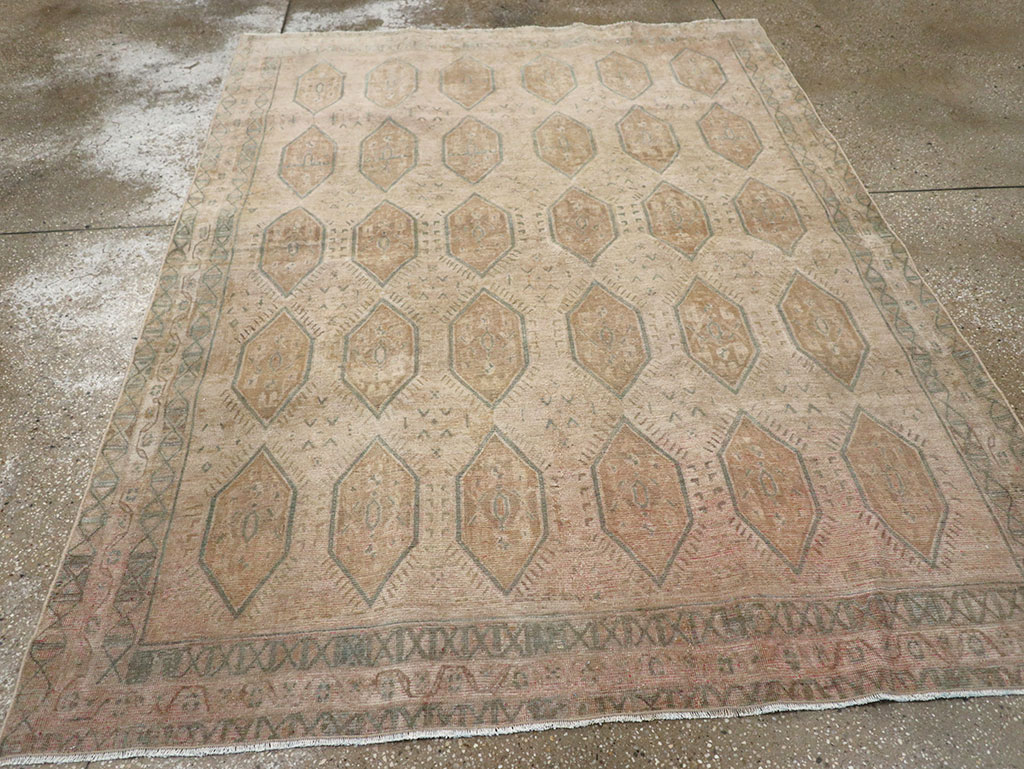 Vintage Persian Afshar Accent Rug, No.32026 - Gss