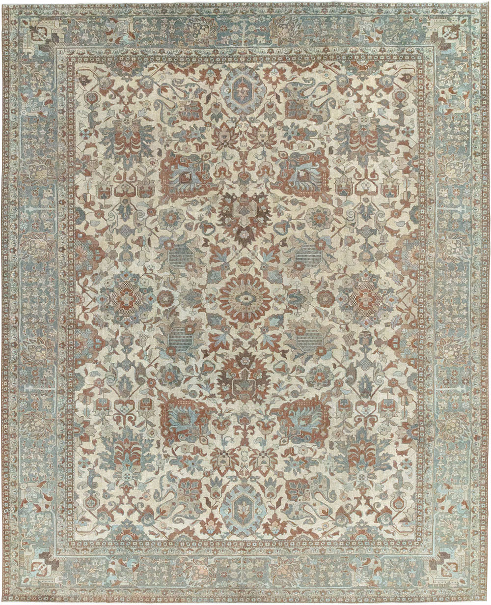 Antique Persian Tabriz Room Size Carpet, No.32032 - Gss