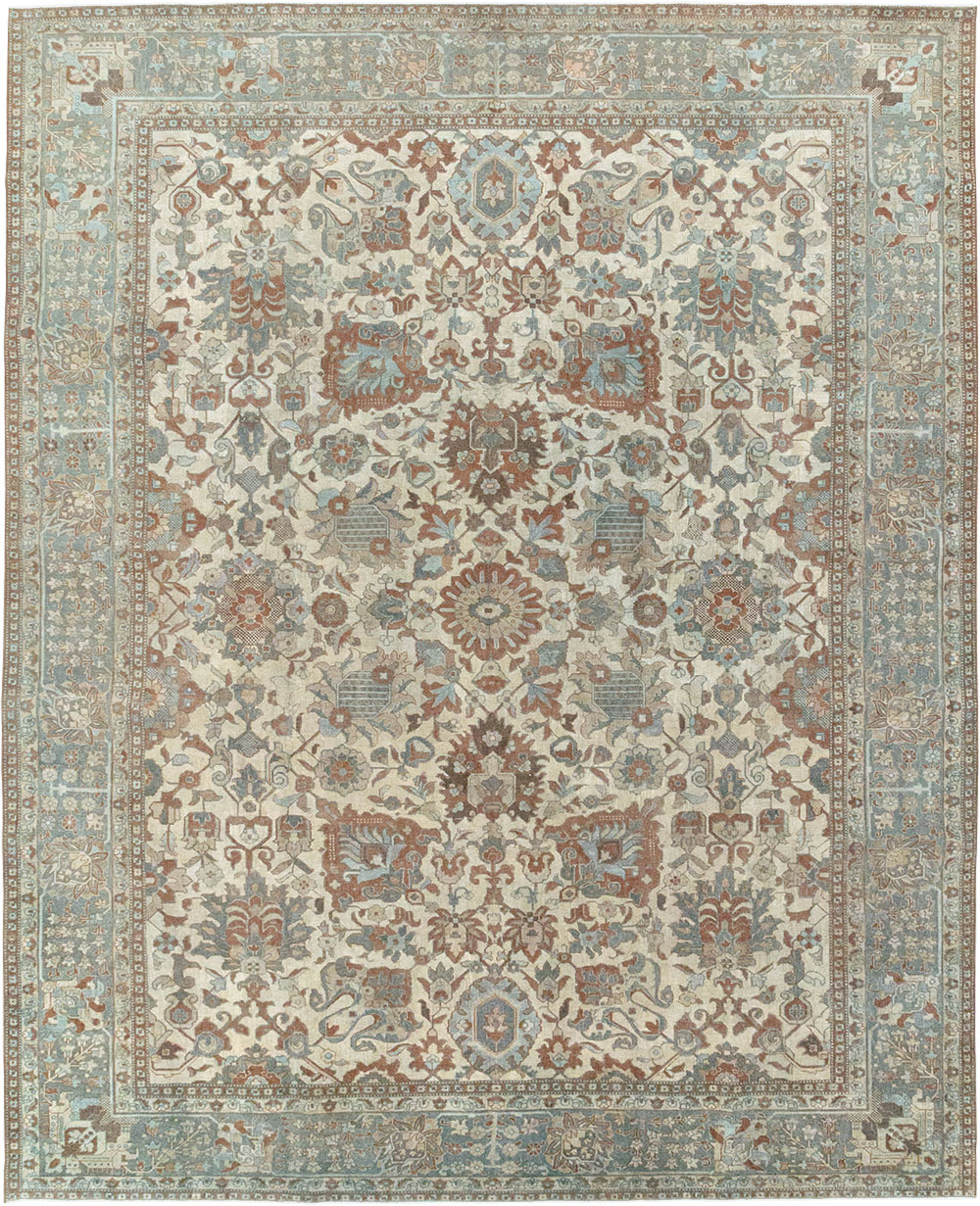 Antique Persian Tabriz Room Size Carpet, No.32032 - Gss
