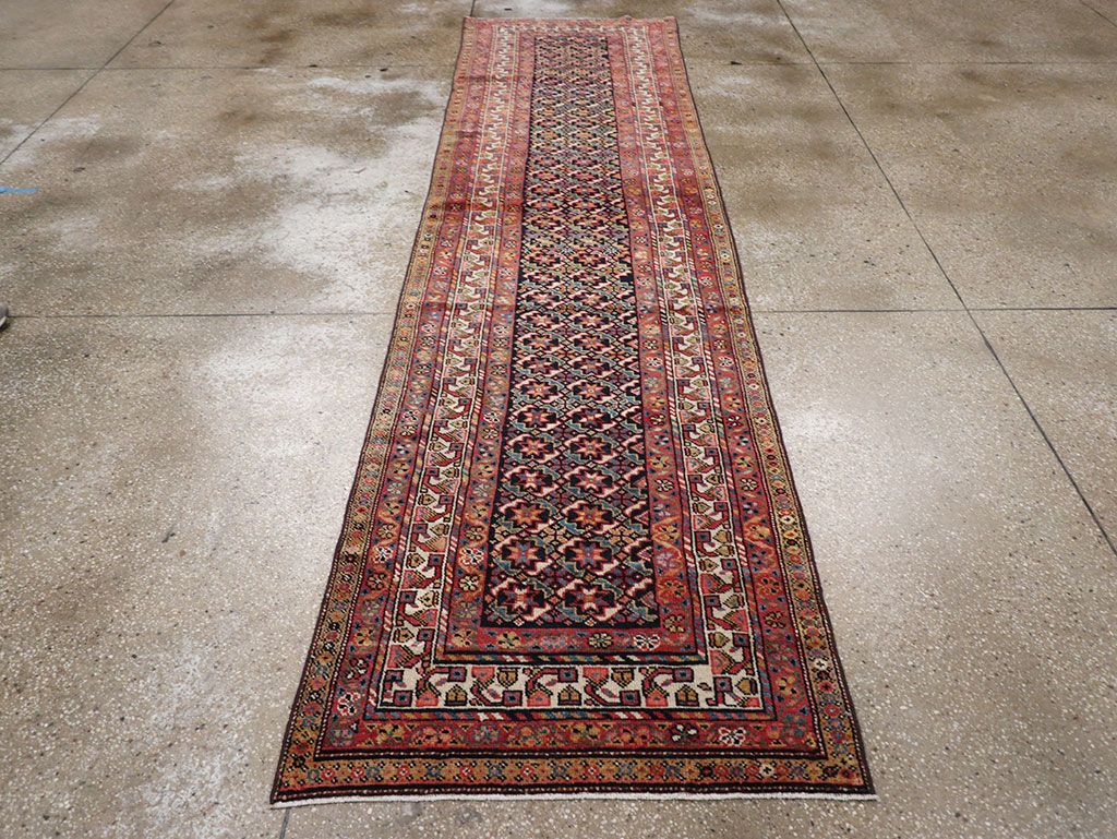 Antique Persian Kurd Runner, No.32034 - Gss