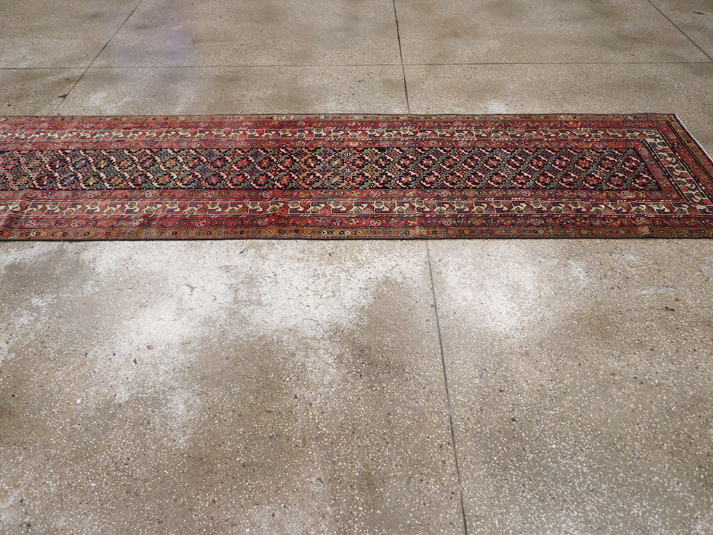Antique Persian Kurd Runner, No.32034 - Gss