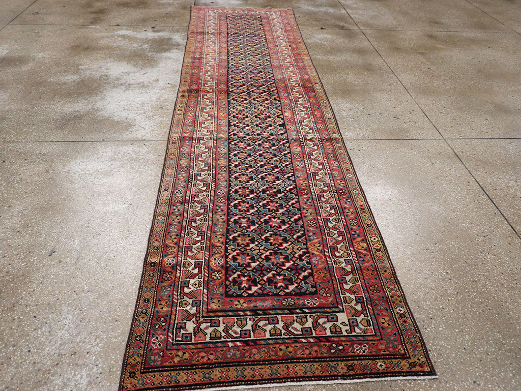 Antique Persian Kurd Runner, No.32034 - Gss