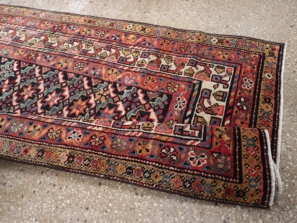 Antique Persian Kurd Runner, No.32034 - Gss