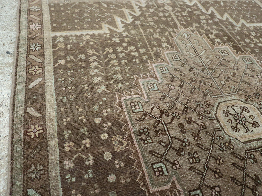 Vintage Persian Malayer Accent Rug, No.32036 - Gss