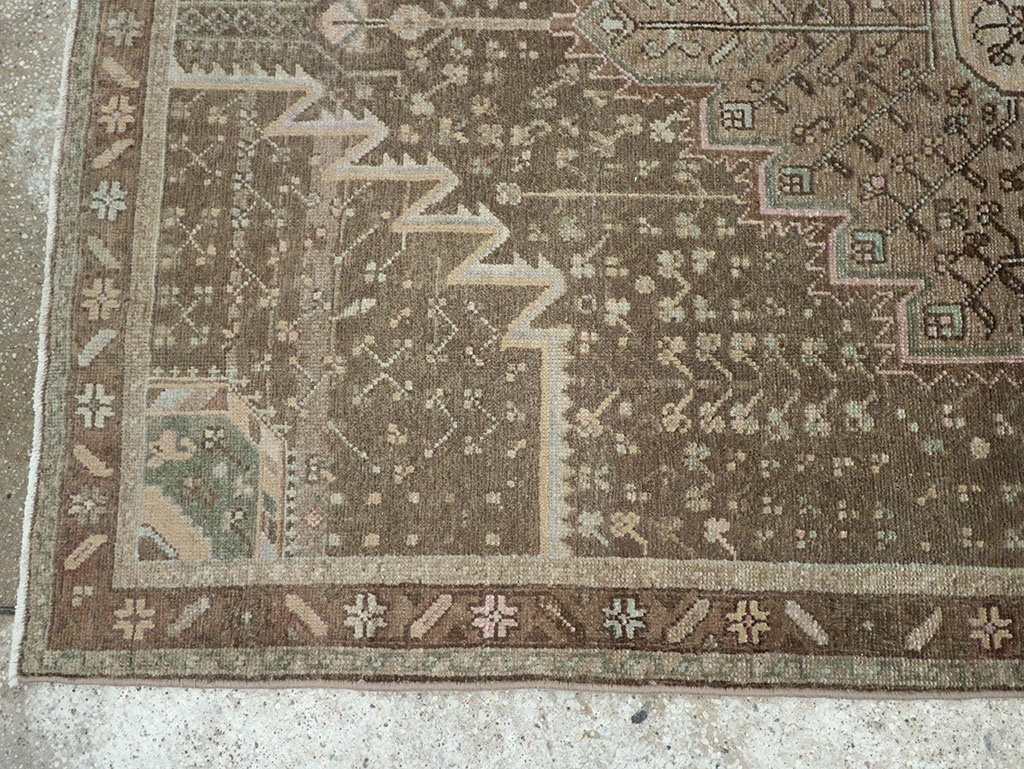 Vintage Persian Malayer Accent Rug, No.32036 - Gss